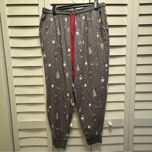 Secret Treasures Pajama Pants Womens Large Gray Dogone Darling Doggies Sleepwear